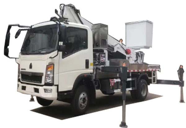 Howo 12-18 meters 4 x2 telescopic boom high-altitude working platform truck