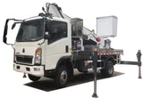 Howo 12-18 meters 4 x2 telescopic boom high-altitude working platform truck