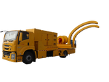 Large flow remote water supply and drainage rescue vehicle