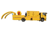 Large flow remote water supply and drainage rescue vehicle