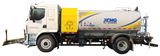 Dual-engine high pressure cleaning vehicle